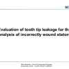 02: Evaluation of tooth tip leakage for the analysis of incorrectly wound stators